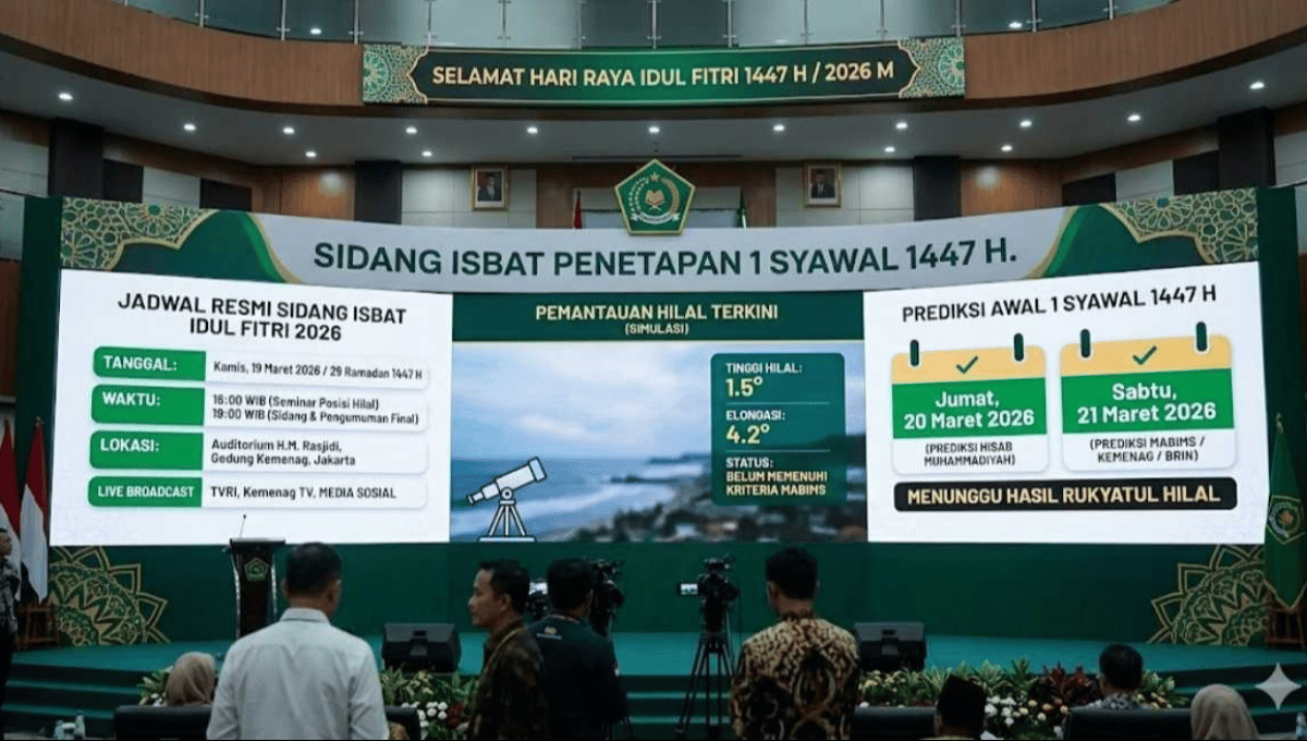 Sidang Isbat 19 Maret 2026: Penentuan 1 Syawal 1447 H dan Persiapan Idul Fitri
