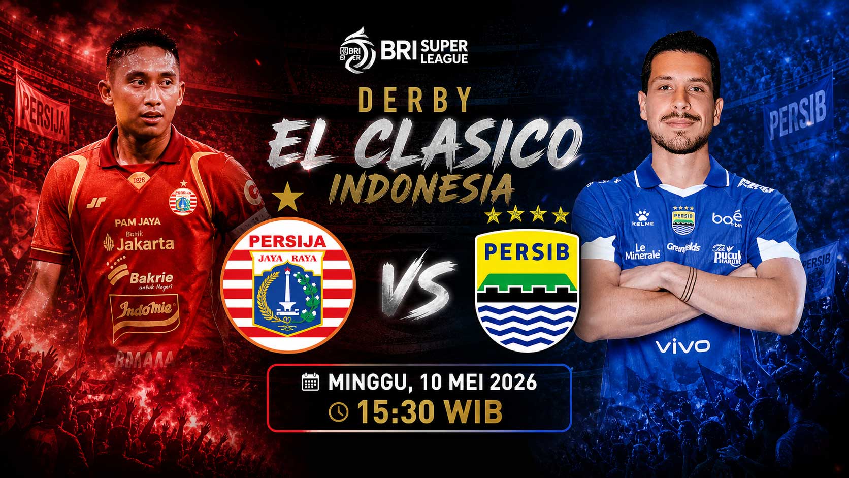 Persija vs Persib di BRI Super League 10 Mei 2026: Duel Panas di Segiri Samarinda